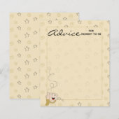 Carte baby shower "Gold Black Stars" (Devant / Derrière)