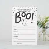 Carte Baby shower Halloween (Debout devant)