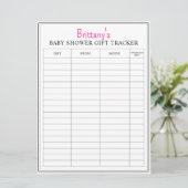 Carte Baby shower Imprimable Cadeau Tracker (Debout devant)