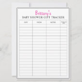 Carte Baby shower Imprimable Cadeau Tracker (Devant)