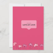 Carte baby shower Invitation (Dos)