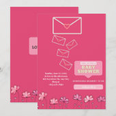 Carte baby shower Invitation (Devant / Derrière)