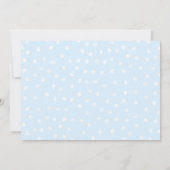 Carte Baby shower Lion Cub Floral Bleu (Dos)