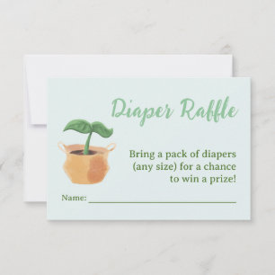 Carte Baby shower Little Sprout Diaper