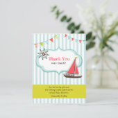 Carte Baby shower Merci (Debout devant)