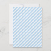 Carte Baby shower Merci bleu (Dos)
