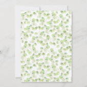 Carte Baby shower Merci plat (Dos)