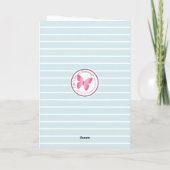 Carte Baby shower Nautical Baby Boy (Dos)