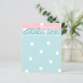 Carte baby shower "Pink & Blue Baby" (Debout devant)