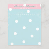 Carte baby shower "Pink & Blue Baby" (Dos)