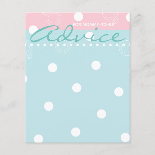 Carte baby shower "Pink & Blue Baby" (Devant)