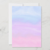 Carte baby shower Princess (Dos)