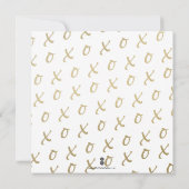 Carte Baby shower rose et or Faux (Dos)