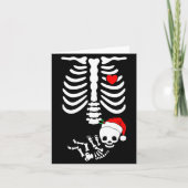 Carte Baby Shower Skeleton Christmas Santa Pregnancy Ann (Devant)