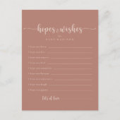 Carte Baby shower Terracotta (Devant)