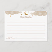 Carte Baby shower Time Capsule Twinkle Little Star (Devant)