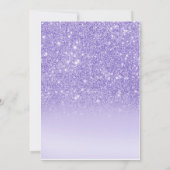 Carte Baby shower violet afro-américaine (Dos)