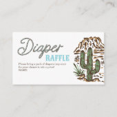 Carte Baby shower Western Cowboy Diaper (Devant)