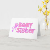 Carte Baby Sister (Fleur jaune)