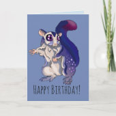 Carte Baby Sugar Glider Anniversaire (Devant)