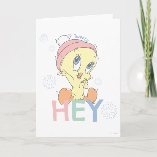 Carte Baby TWEETY™ Hey Snow (Devant)