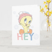Carte Baby TWEETY™ Hey Snow (Fleur jaune)
