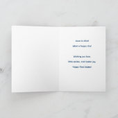 Carte Baby's First Easter Religious Lamb Cross Christian (Intérieur)