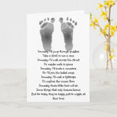Carte Baby's Footprint (Fleur jaune)