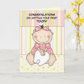 Carte Baby's Tooth card (Fleur jaune)