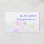 Carte Babysitter Pastel Pastel simple (Dos)