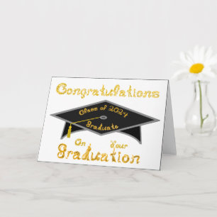 Carte Bac de fin d'études noir Classe 2024 Casquette