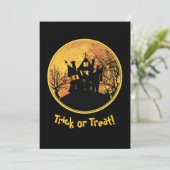 Carte Bac de nuit d'Halloween ou maison de Pleine lune d (Debout devant)