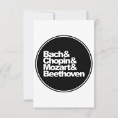 Carte Bach and Chopin and Mozart and Beethoven (Devant)