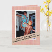 Carte Bachelorette avec maman (Fleur jaune)