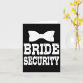 Carte Bachelorette Bride Sécurité Funny Enfants Mariage  (Fleur jaune)