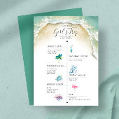 Carte Bachelorette Filles Voyage Itinéraire Tropical