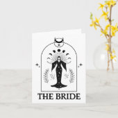 Carte Bachelorette gothique Coven de mariée (Fleur jaune)