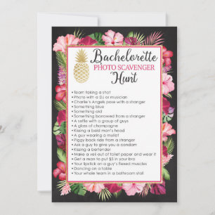 Carte Bachelorette Party Photo Scavenger Chasse Jeu