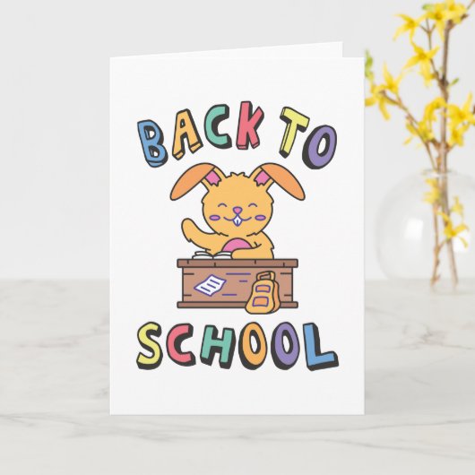 Carte Back to school (Fleur jaune)
