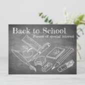 Carte Back to school (Debout devant)