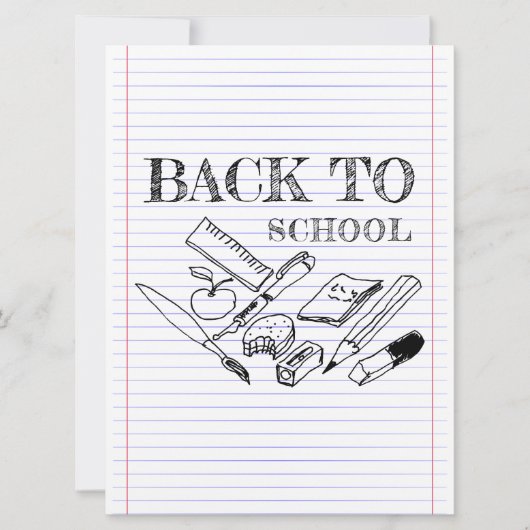 Carte Back to school (Devant)