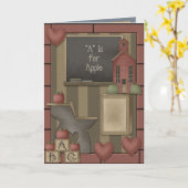 Carte Back to school (Fleur jaune)