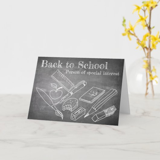 Carte Back to school (Fleur jaune)