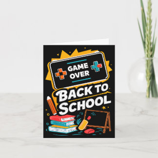 Carte Back to School Gamer Level Up New School Year