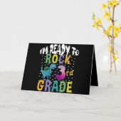 Carte Back to School I'm Ready To Crush 3Grade Dino (Fleur jaune)