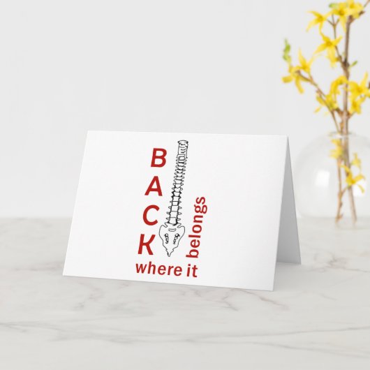 Carte Back Where It (Fleur jaune)