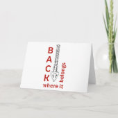 Carte Back Where It (Devant)