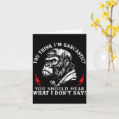 Carte (back) You Think I’m Sarcastic You Should Hear Fun (Fleur jaune)