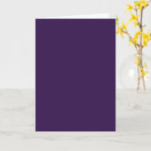 Carte Background Color - Aubergine (Fleur jaune)