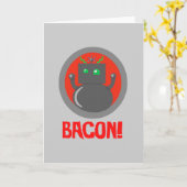 Carte Bacon Robot (Fleur jaune)